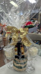 Wine in Handwoven basket